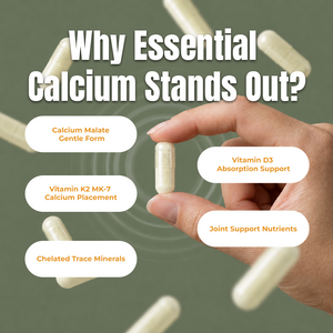 Essential Calcium supplement facts infographic