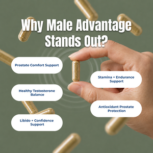 Male Advantage supplement facts infographic
