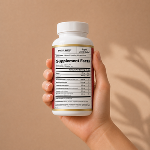 Joint by Body Wise bottle back label