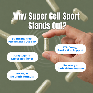 Super Cell Sport supplement facts infographic